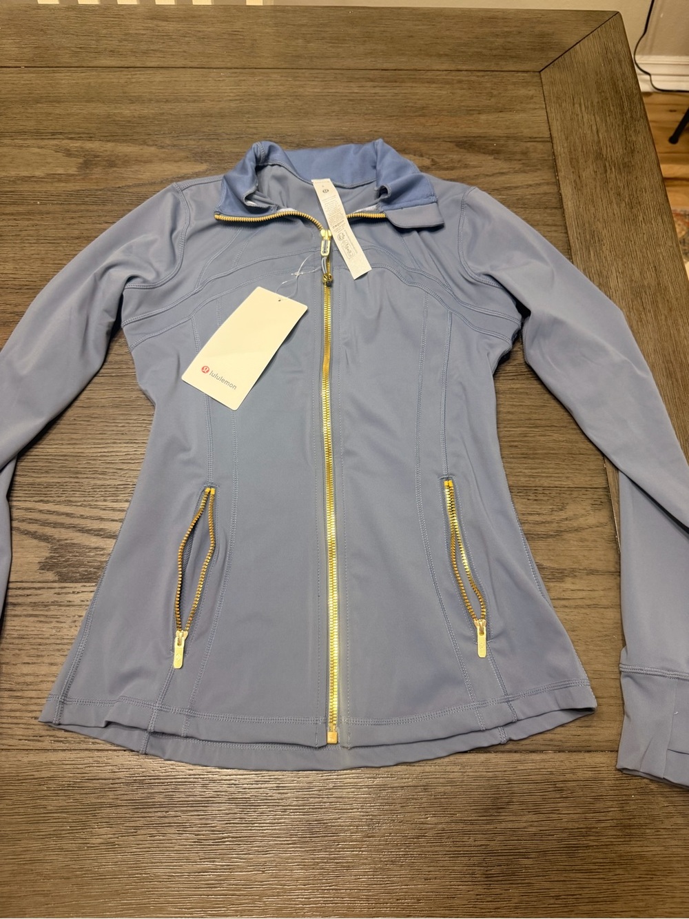 Lululemon Define Jacket Full length Size 8 Color- Shade & gold BRAND NEW!!!